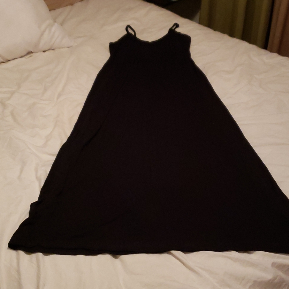 Black maxi dress, size M,
